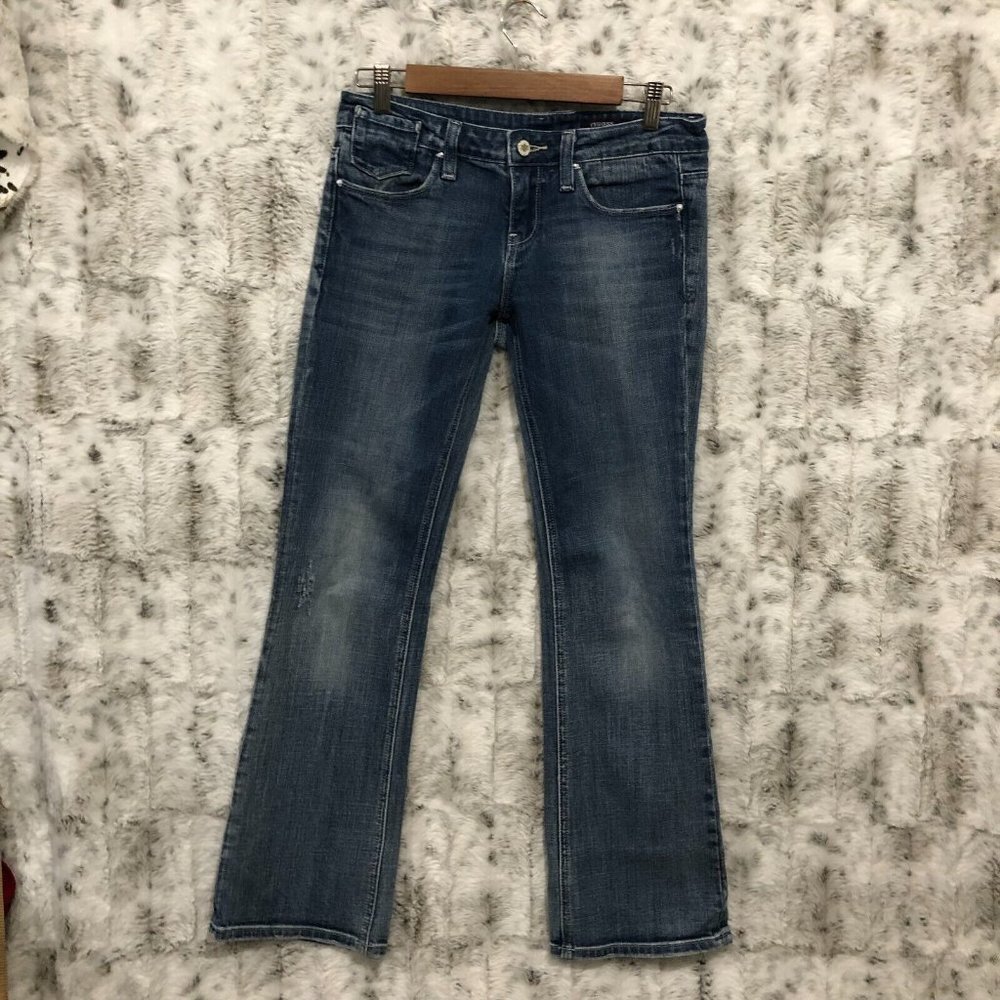 Vigoss Jeans Women's Size 5 Blue Low-Rise Boot Cut Stretch 5 Pocket